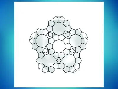 Dome pentagonal array dome wireframe with glass panels Low-poly 3D model