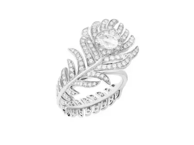 BOUCHERON - PLUME DE PAON - RING - MEDIUM 3D print model