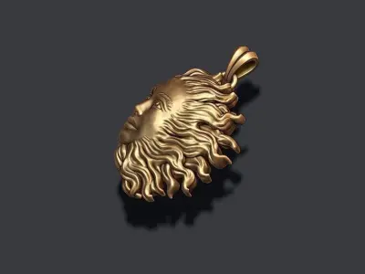 Sun pendant 3D print model
