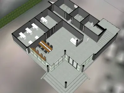 Compact office  3D model