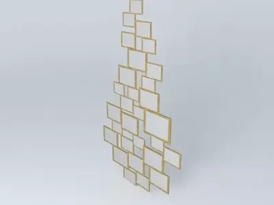 Decorative Mirror Dining Room Free 3D model