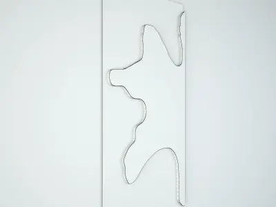 Teak Root Mirror 5 3D model