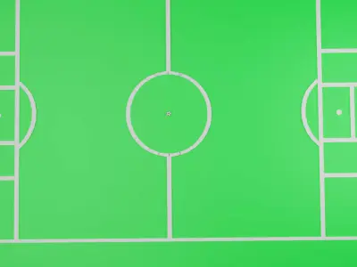 American Mini football field 3d model 3D model