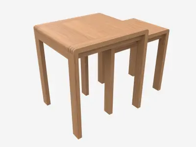 Nest of Tables Ercol Bosco 3D model