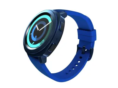 Samsung Gear Sport Smartwatch Blue 3D model