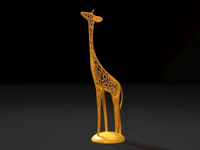 Figurine giraffe 3D print model
