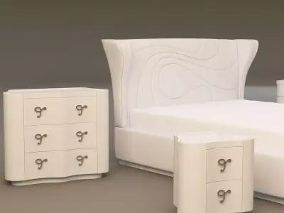 Antonelli Moravio Stardust bedroom 3D model