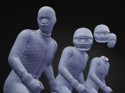 F1 DRIVERS - FORMULA ONE DRIVERS 3D print model