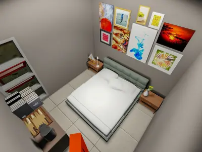 Arc Desain Interior Sleeping Room 3D model