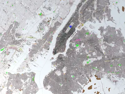 New York City Streets Buildings Transport Sport Ultimate 3D model