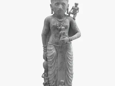 Statue ancient hariti 3D model