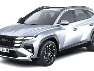 Hyundai Tucson 2025 with Interior 3D model