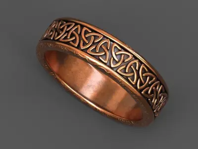 High-Quality 3D Ring Model Low-poly 3D model 19