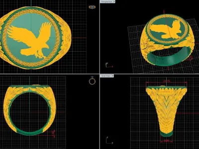 Solitaire Wedding Engagement Women 3D print model