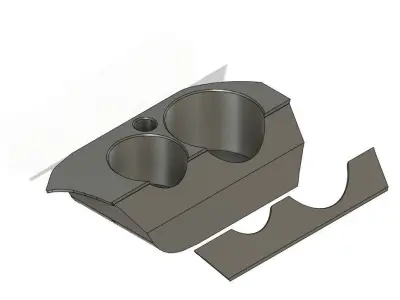 Skoda Octavia mk1 Cup and Beverage holder 3D print model