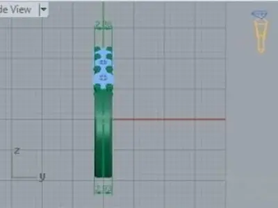 7 Stone Diamond Trellis Ring 247 3D print model