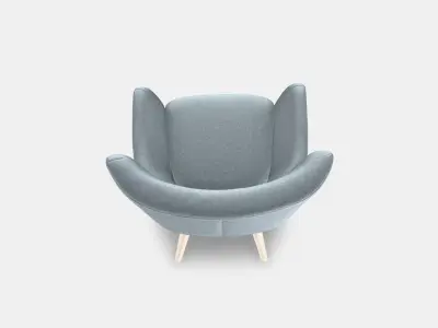 OSKARSHAMN Wing chair 3D model