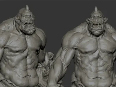 Ogre Highpoly monster 3D model