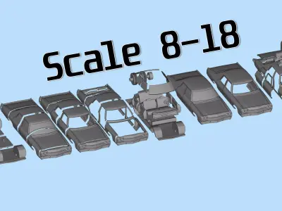 1974 Car Monaco Sedan with Police Package 3D print model