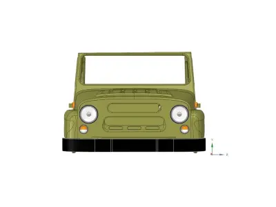 Alternative WPL B24 chassis 3D UAZ 469 3D print model 3D print model