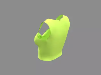 Womens Gym Blouse 3D model