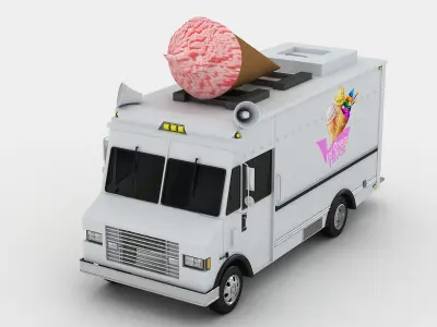 Ice Cream Truck 2 3D model