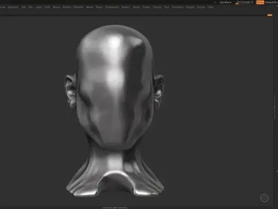 human head modern sculpture 3d print model 76 3D print model