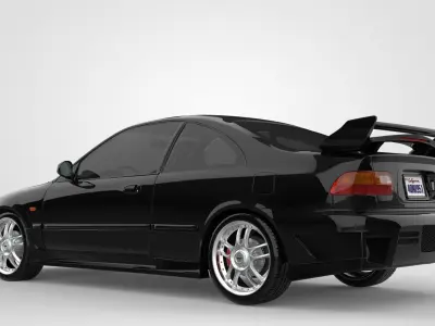 Honda Civic EJ1 Coupe - The Fast and the Furious 3D model