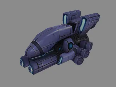 Machinery - Floating Cannon 01 3D model