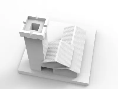 MINIATURE DECORATIVE INCENSE BURNER 3D print model