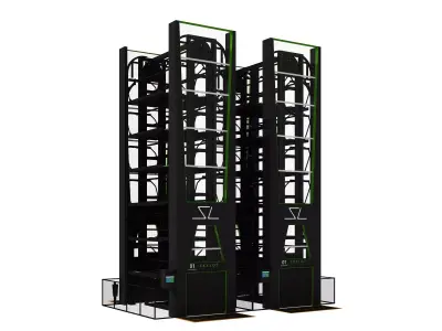 Rotary Parking System 3D model