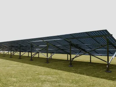 Solar Panel Steel Construction Type 23 3D model