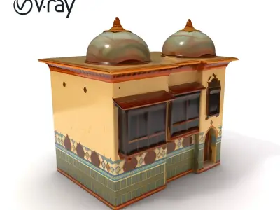 Historic Arabian Architecture Building Model Pack Low-poly 3D model