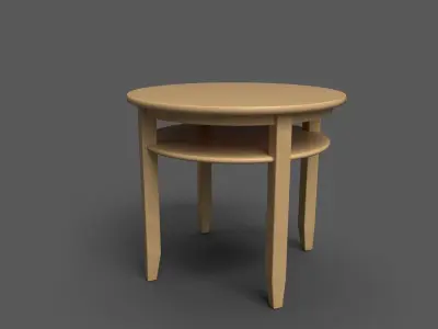 Kingsley Round Play Table and chair Low-poly 3D model