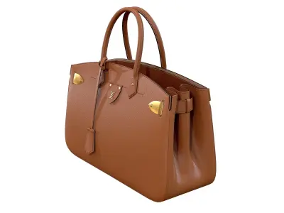 Louis Vuitton bag ALL SET Brown Leather 3D model