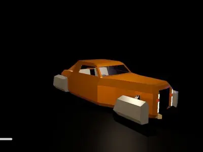 Low Poly Modular Car Body Designs Pack Free low-poly 3D model