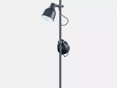 HEKTAR Floor lamp with 3-spot 3D model