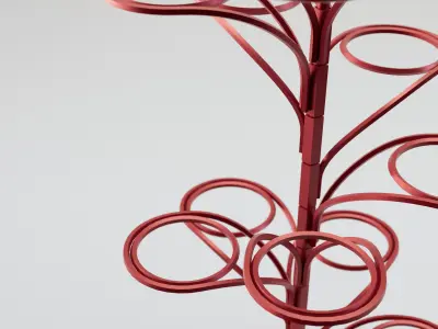 Football Collection And Display Stand 3D model