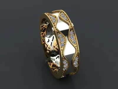 Women Wedding Engagement Ring 76 3D print model