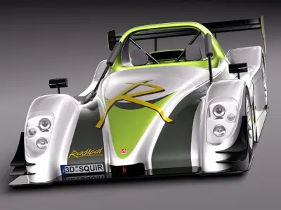 Radical SR8 2012 race car 3D model
