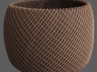 Wicker materials 16- PBR 4k by Sbsar 3D model