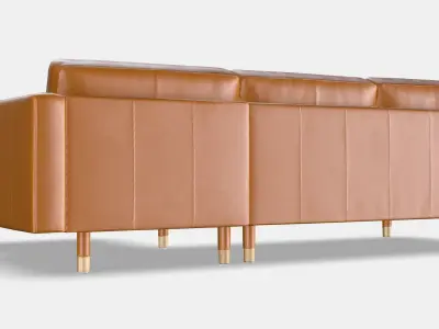 LANDSKRONA 3-seat sofa 1 Low-poly 3D model