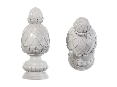 Classic carved 208 3D model