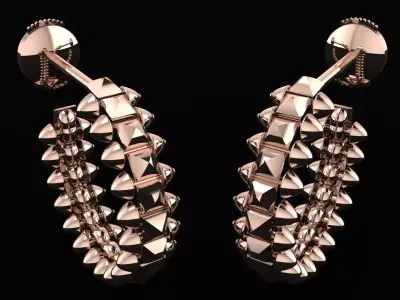 Clash Earrings  3D PRINTING MODEL 3D print model