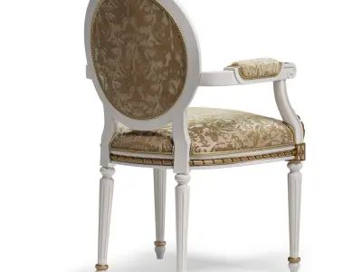 Angelo Cappellini Degas Armchair art 724 PI 3D model