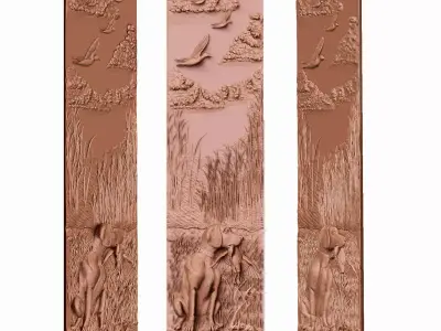 panel hunting for cnc 3D print model