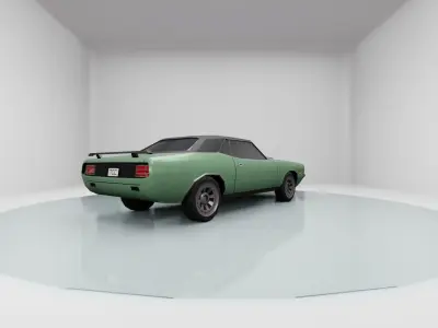Plymouth Baracuda - LOW POLY Low-poly 3D model