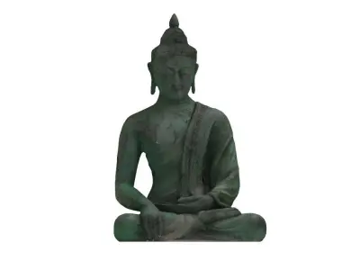 Bronze Buddha Low-poly 3D model
