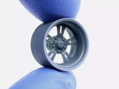 15x10 American Racing VN480 Wheel and Brake 3D print model