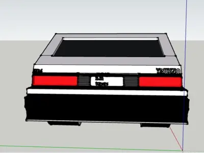 toyota trueno ae 86 Low-poly 3D model
